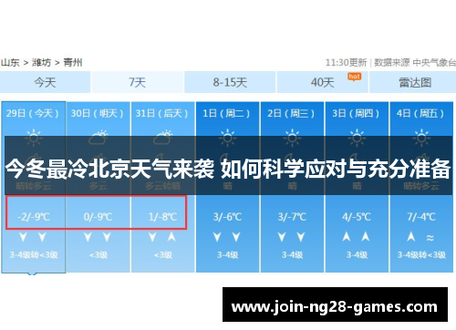 今冬最冷北京天气来袭 如何科学应对与充分准备 今冬最冷北京天气来袭 如何科学应对与充分准备