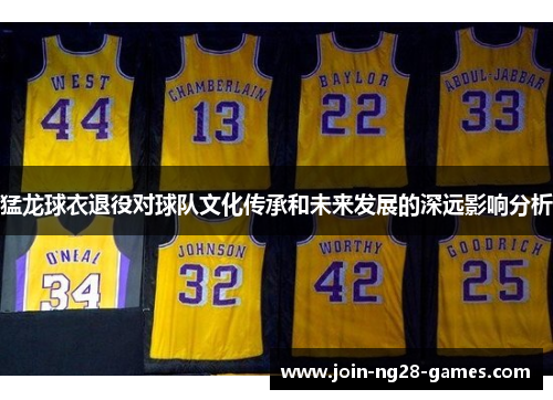 猛龙球衣退役对球队文化传承和未来发展的深远影响分析 猛龙球衣退役对球队文化传承和未来发展的深远影响分析