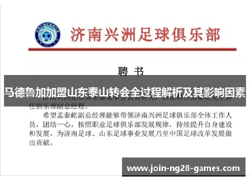 马德鲁加加盟山东泰山转会全过程解析及其影响因素